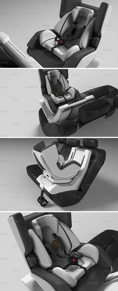 汽車安全座椅兒童安全座椅模型設計